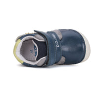 D.D.Step pantofi baieti Barefoot 20-25 Royal Blue cu dino