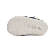 D.D.Step pantofi baieti Barefoot 20-25 Royal Blue cu dino