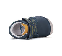 D.D.Step pantofi baieti Barefoot 20-25 Royal Blue cu monster