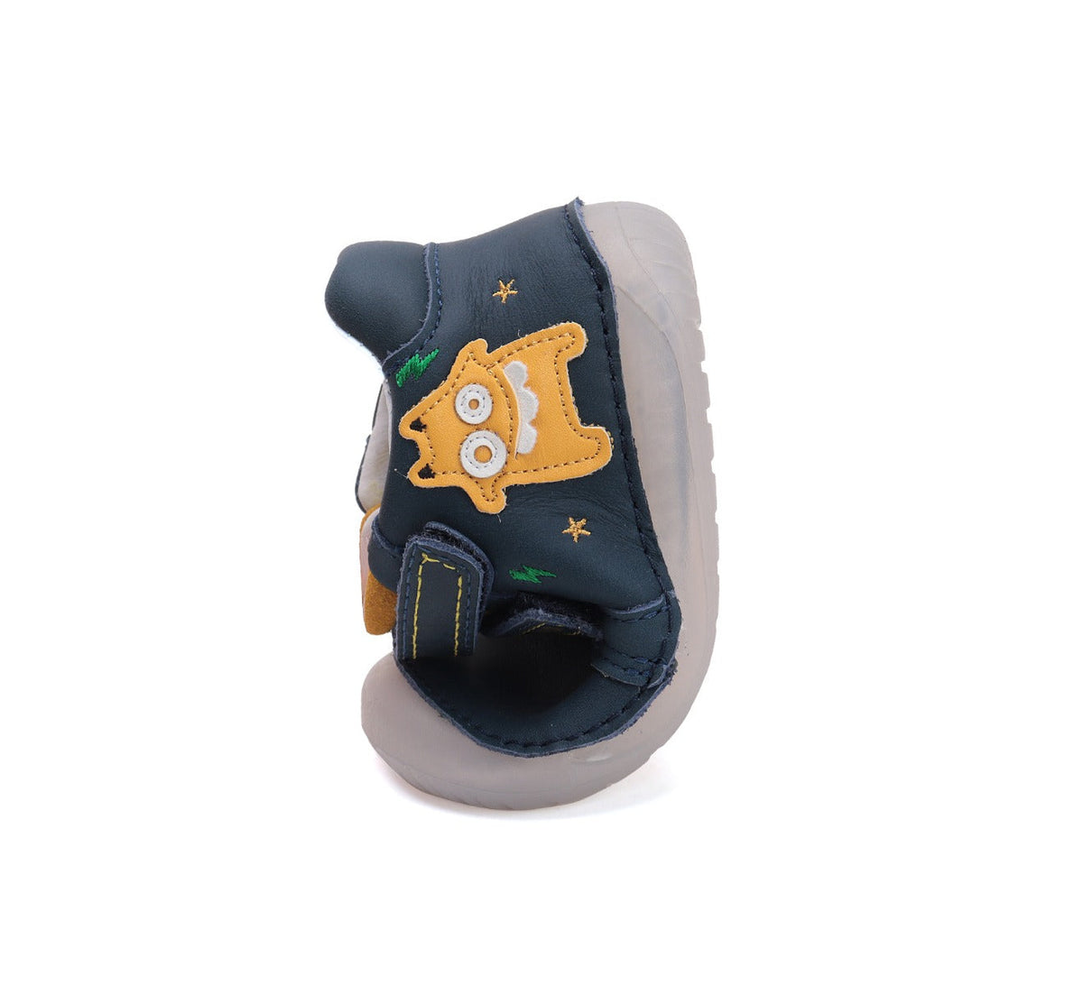 D.D.Step pantofi baieti Barefoot 20-25 Royal Blue cu monster