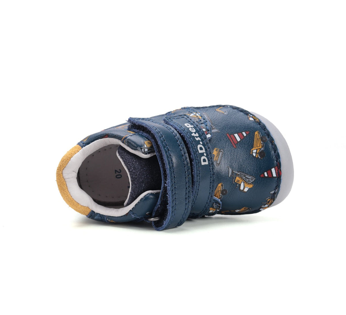 D.D.Step pantofi baieti Barefoot 20-25 Royal Blue cu utilaje