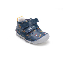 D.D.Step pantofi baieti Barefoot 20-25 Royal Blue cu utilaje