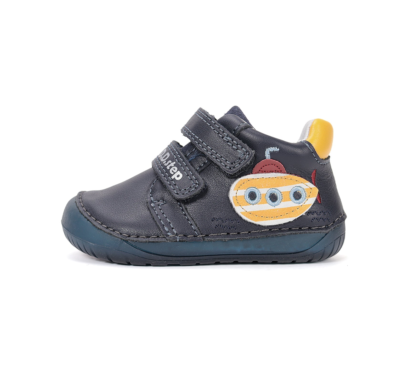 D.D.Step pantofi baieti Barefoot 20-25 Royal Blue cu submarin Imagine secundară a produsului