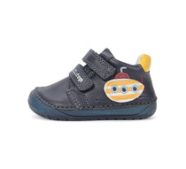 D.D.Step pantofi baieti Barefoot 20-25 Royal Blue cu submarin