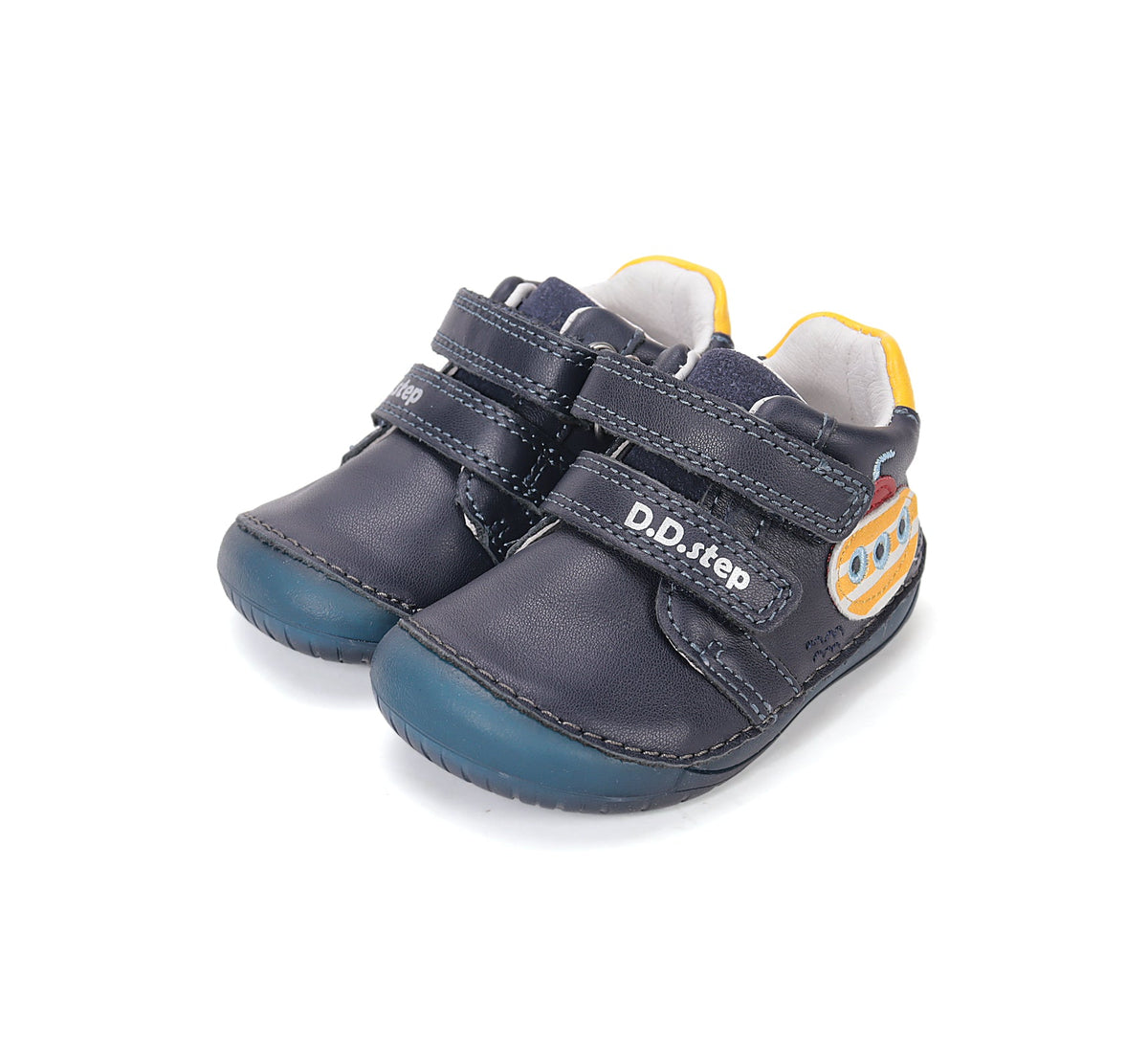 D.D.Step pantofi baieti Barefoot 20-25 Royal Blue cu submarin Imagine principală a produsului