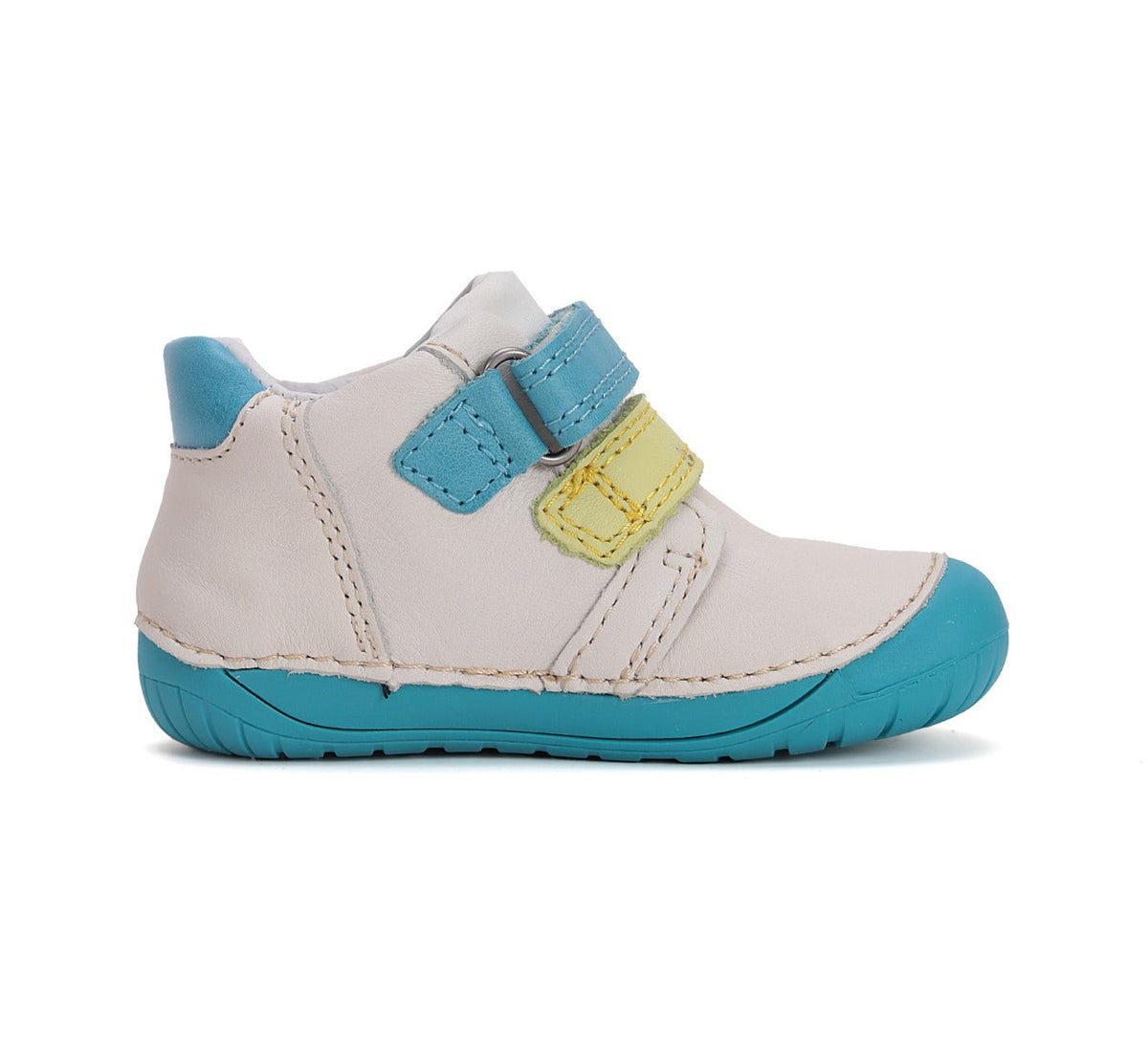 D.D.Step pantofi baieti Barefoot 20-25 White cu dinozaur