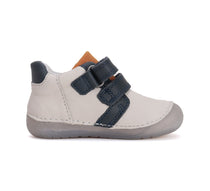 D.D.Step pantofi baieti Barefoot 20-25 White cu monster