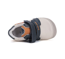 D.D.Step pantofi baieti Barefoot 20-25 White cu monster