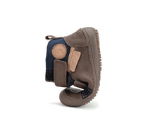 D.D.Step pantofi baieti Barefoot 25-30 Chocolate cu albastru
