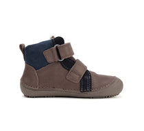 D.D.Step pantofi baieti Barefoot 25-30 Chocolate cu albastru