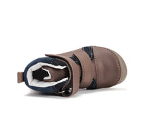 D.D.Step pantofi baieti Barefoot 25-30 Chocolate cu albastru