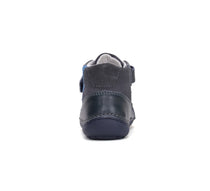 D.D.Step pantofi baieti Barefoot 25-30 Royal Blue cu fulger