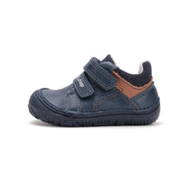 D.D.Step pantofi baieti Barefoot 26-31 Bermuda Blue cu maro