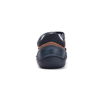 D.D.Step pantofi baieti Barefoot 26-31 Bermuda Blue cu maro