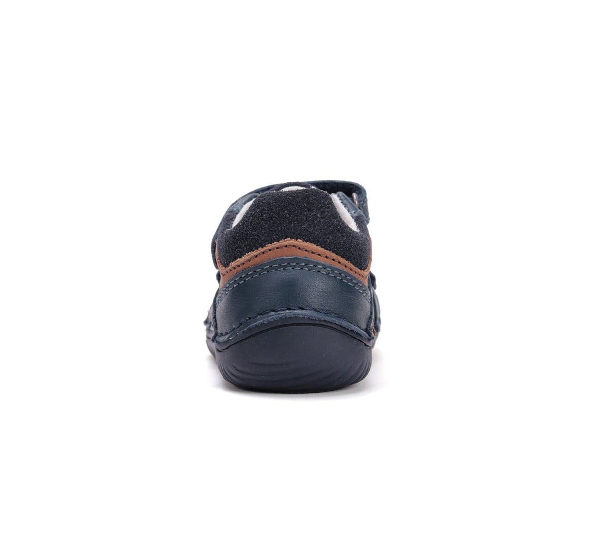 D.D.Step pantofi baieti Barefoot 26-31 Bermuda Blue cu maro