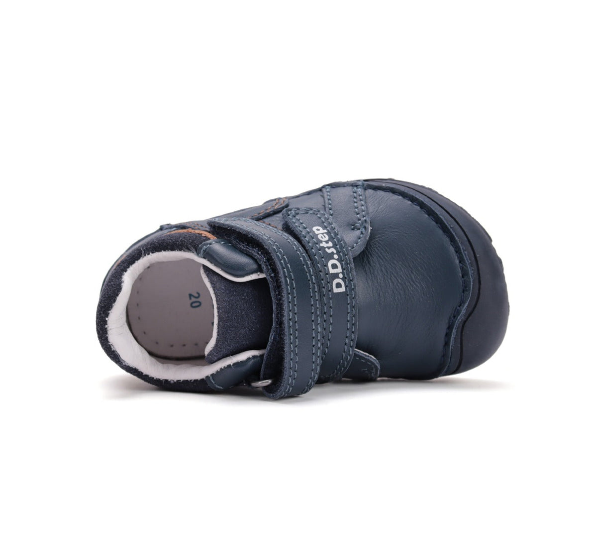 D.D.Step pantofi baieti Barefoot 26-31 Bermuda Blue cu maro