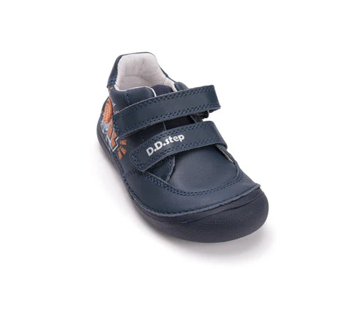 D.D.Step pantofi baieti Barefoot 26-31 Royal Blue cu GOAL