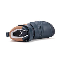 D.D.Step pantofi baieti Barefoot 31-36 Royal Blue cu maro