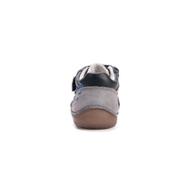 D.D.Step pantofi baieti Barefoot cu talpa fluorescenta 20-25 Black cu dino