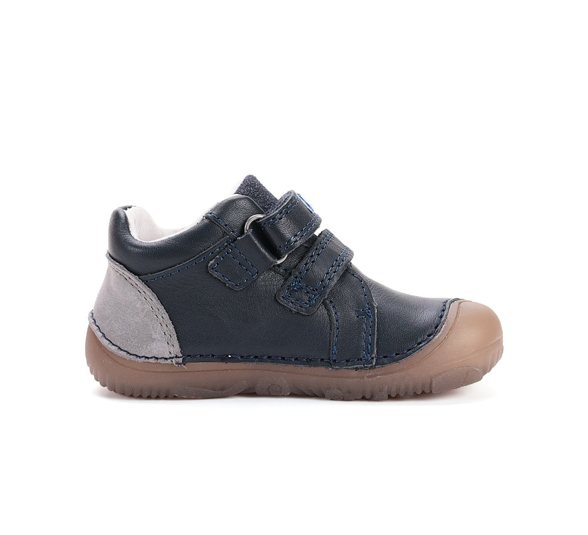 D.D.Step pantofi baieti Barefoot cu talpa fluorescenta 20-25 Black cu dino