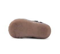 D.D.Step pantofi baieti Barefoot cu talpa fluorescenta 20-25 Black cu dino