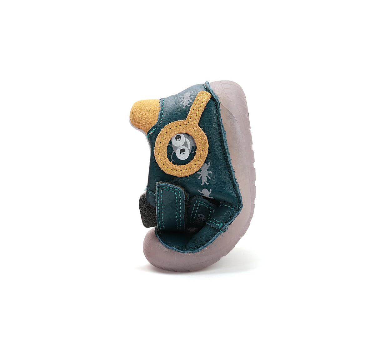 D.D.Step pantofi baieti Barefoot cu talpa fluorescenta 20-25 Calypso Sky cu furnici