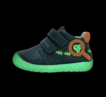 D.D.Step pantofi baieti Barefoot cu talpa fluorescenta 20-25 Calypso Sky cu furnici