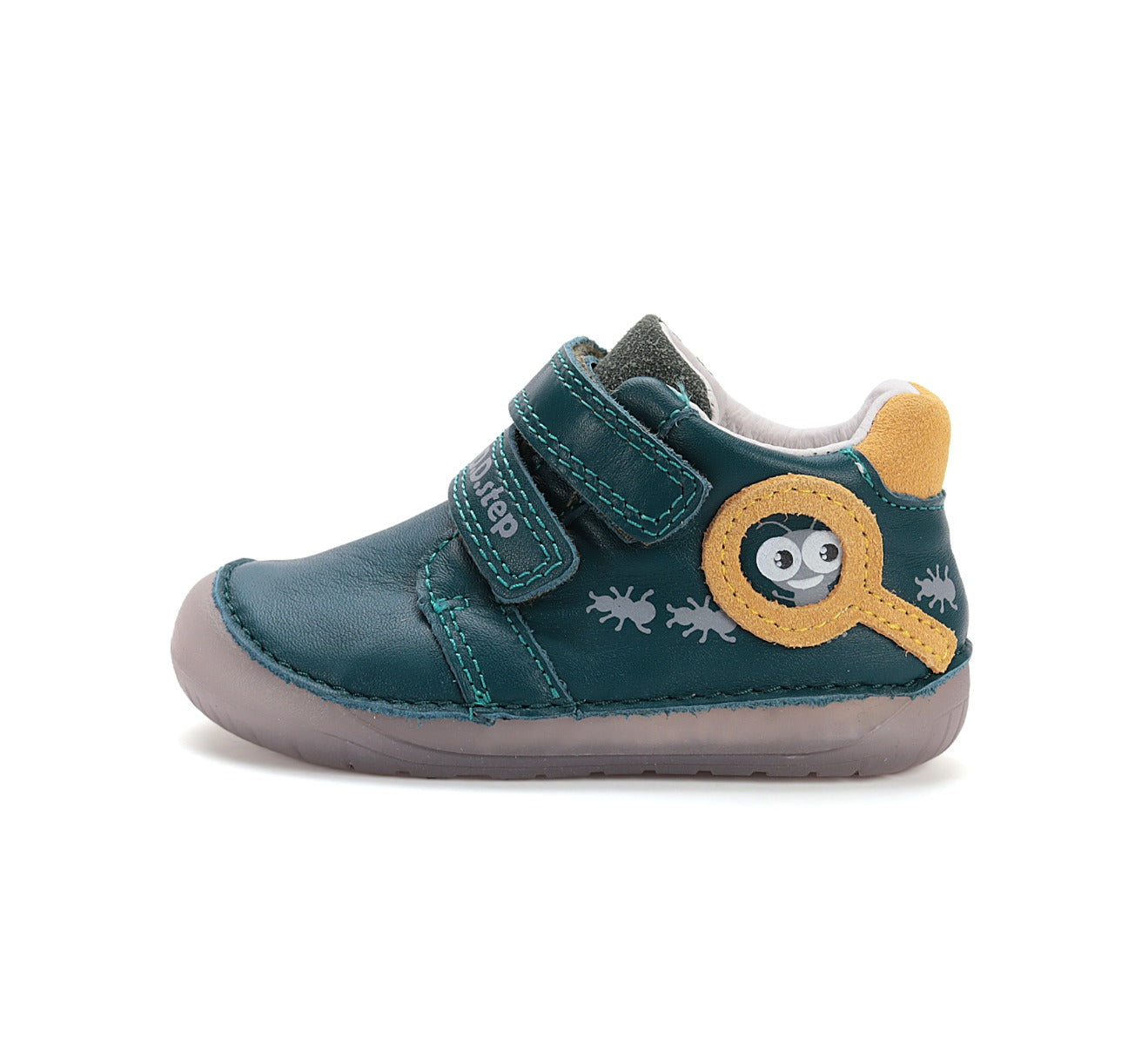D.D.Step pantofi baieti Barefoot cu talpa fluorescenta 20-25 Calypso Sky cu furnici Imagine secundară a produsului