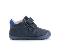 D.D.Step pantofi baieti Barefoot cu talpa fluorescenta 20-25 Royal Blue cu furnici