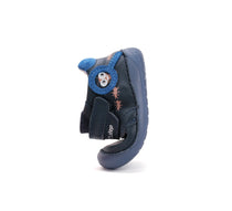 D.D.Step pantofi baieti Barefoot cu talpa fluorescenta 20-25 Royal Blue cu furnici