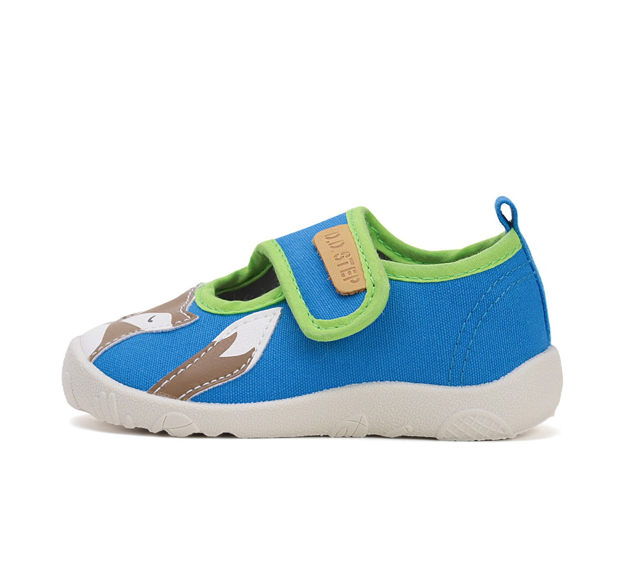 D.D.Step pantofi baieti Barefoot de interior 20-25 Bermuda Blue cu vulpe Imagine secundară a produsului