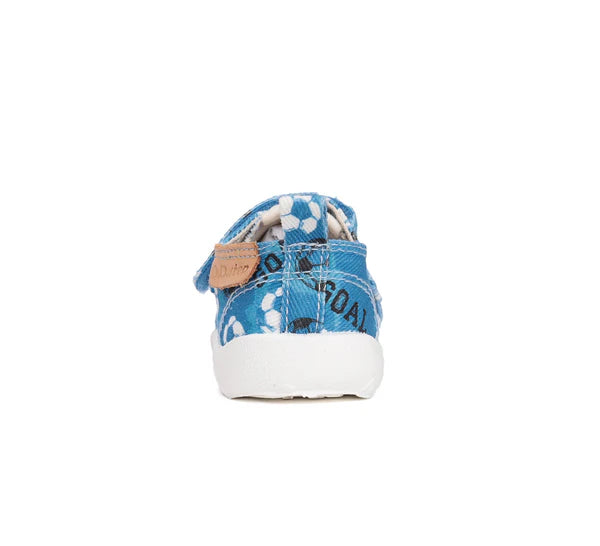 D.D.Step pantofi baieti Barefoot de interior 20-25 Calypso sky cu minge