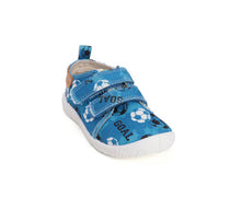 D.D.Step pantofi baieti Barefoot de interior 26-31 Calypso sky cu minge