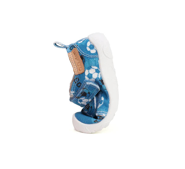 D.D.Step pantofi baieti Barefoot de interior 20-25 Calypso sky cu minge