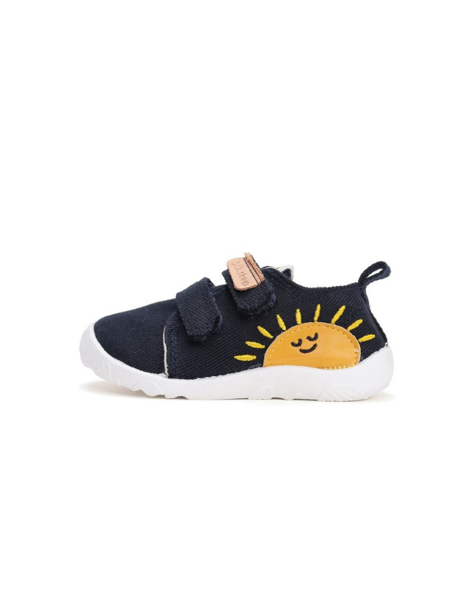 D.D.Step pantofi baieti Barefoot de interior 26-31 Royal Blue cu soare Imagine secundară a produsului
