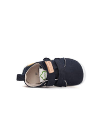 D.D.Step pantofi baieti Barefoot de interior 26-30 Royal Blue cu soare