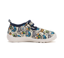 D.D.Step pantofi baieti Barefoot de interior 20-25 White Gamer
