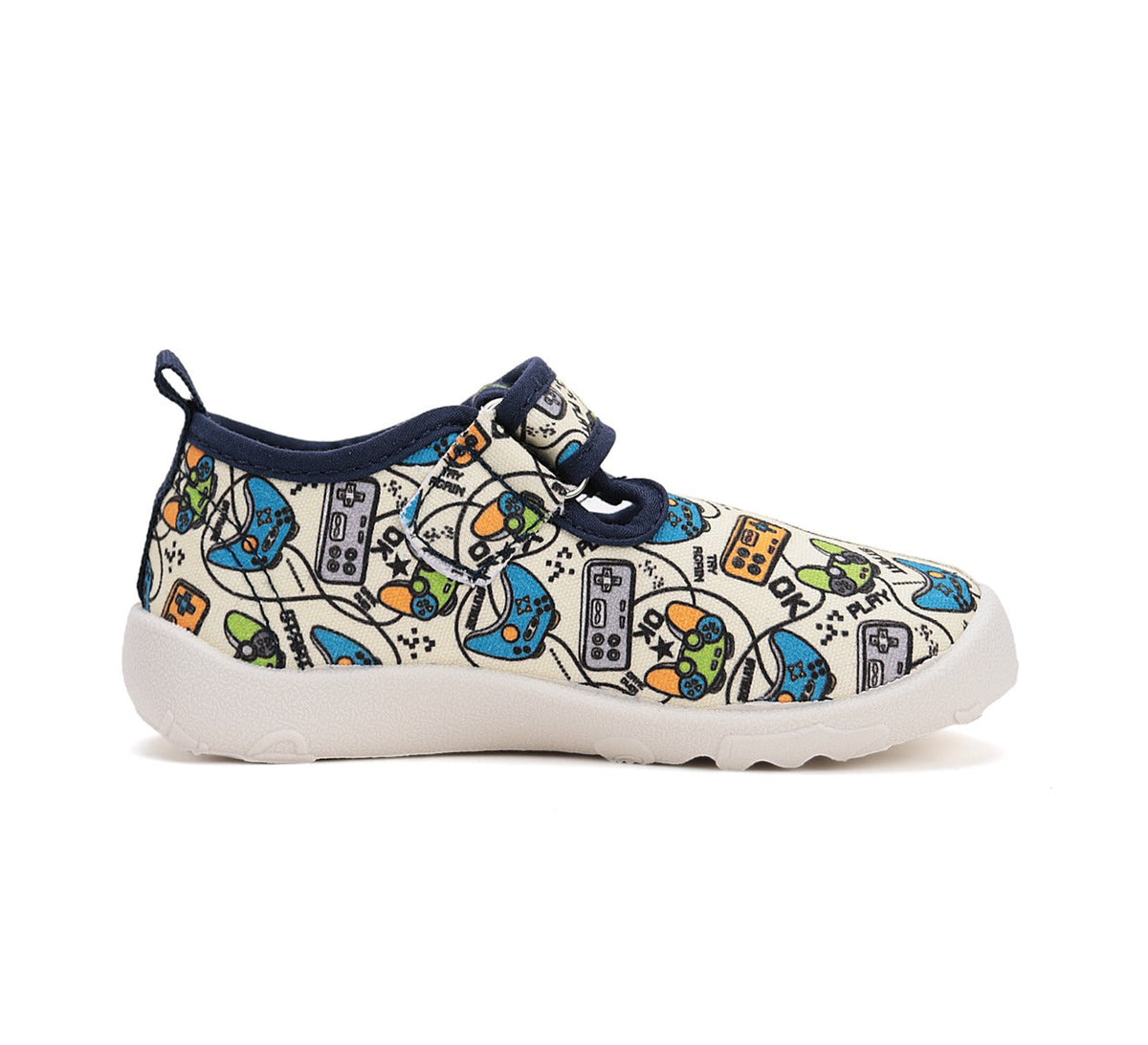 D.D.Step pantofi baieti Barefoot de interior 20-25 White Gamer