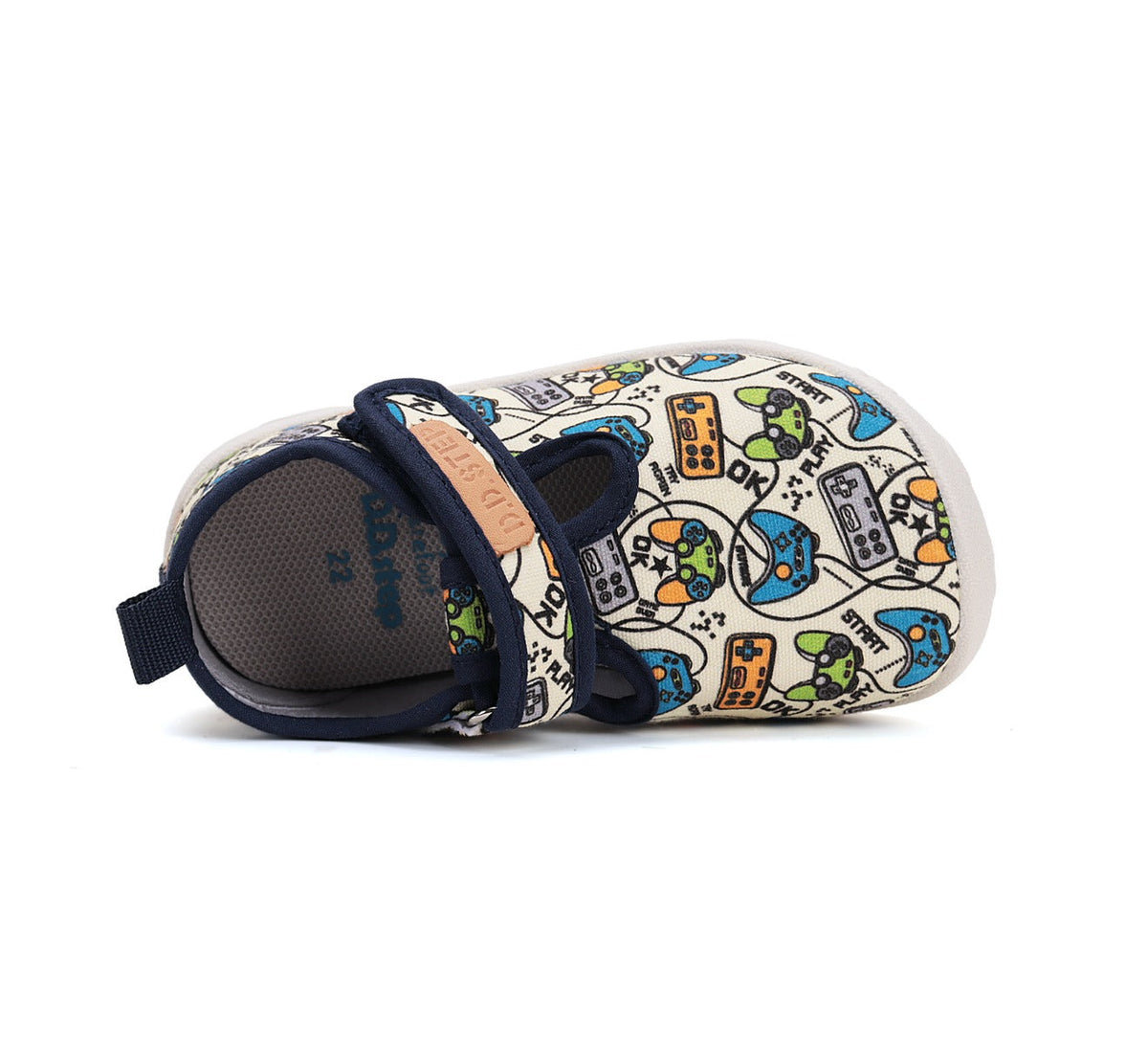 D.D.Step pantofi baieti Barefoot de interior 20-25 White Gamer