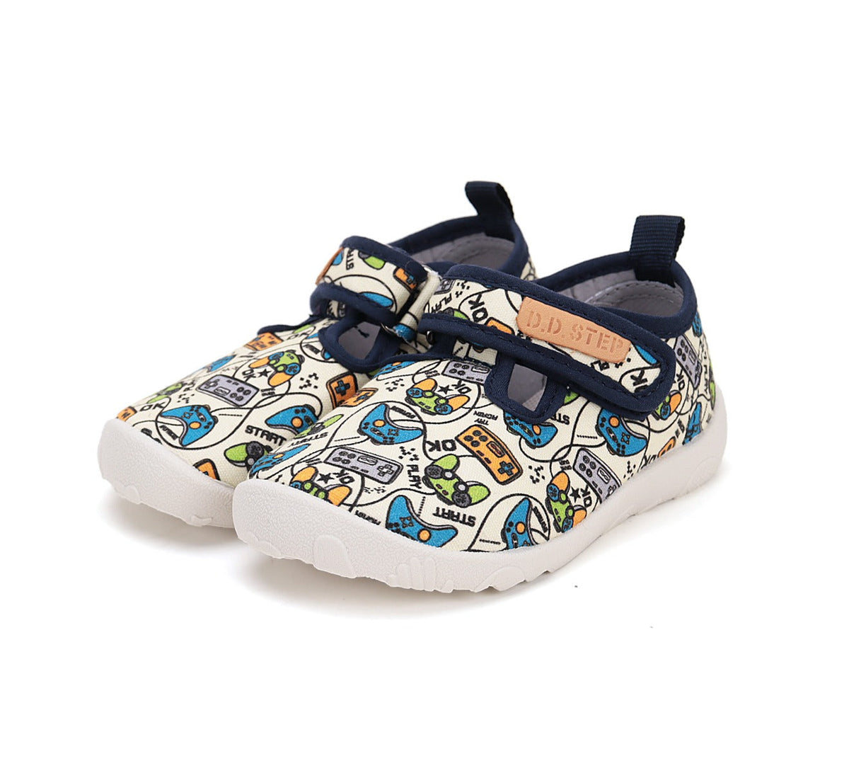 D.D.Step pantofi baieti Barefoot de interior 20-25 White Gamer Imagine principală a produsului
