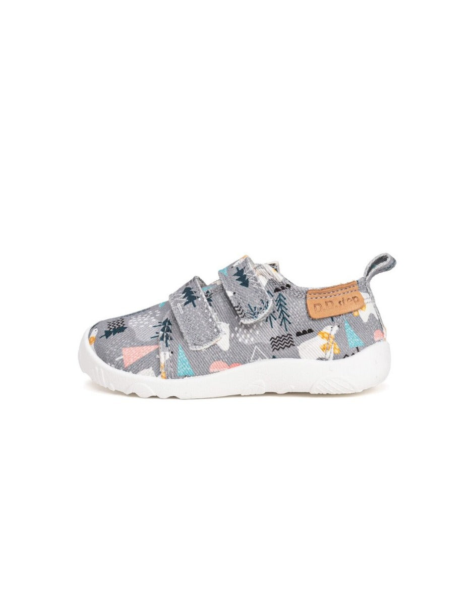 D.D.Step pantofi baieti Barefoot de interior 26-31 Grey cu urs polar Imagine secundară a produsului