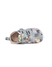 D.D.Step pantofi baieti Barefoot de interior 26-31 Grey cu urs polar
