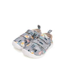 D.D.Step pantofi baieti Barefoot de interior 26-31 Grey cu urs polar