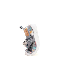 D.D.Step pantofi baieti Barefoot de interior 26-31 Grey cu urs polar