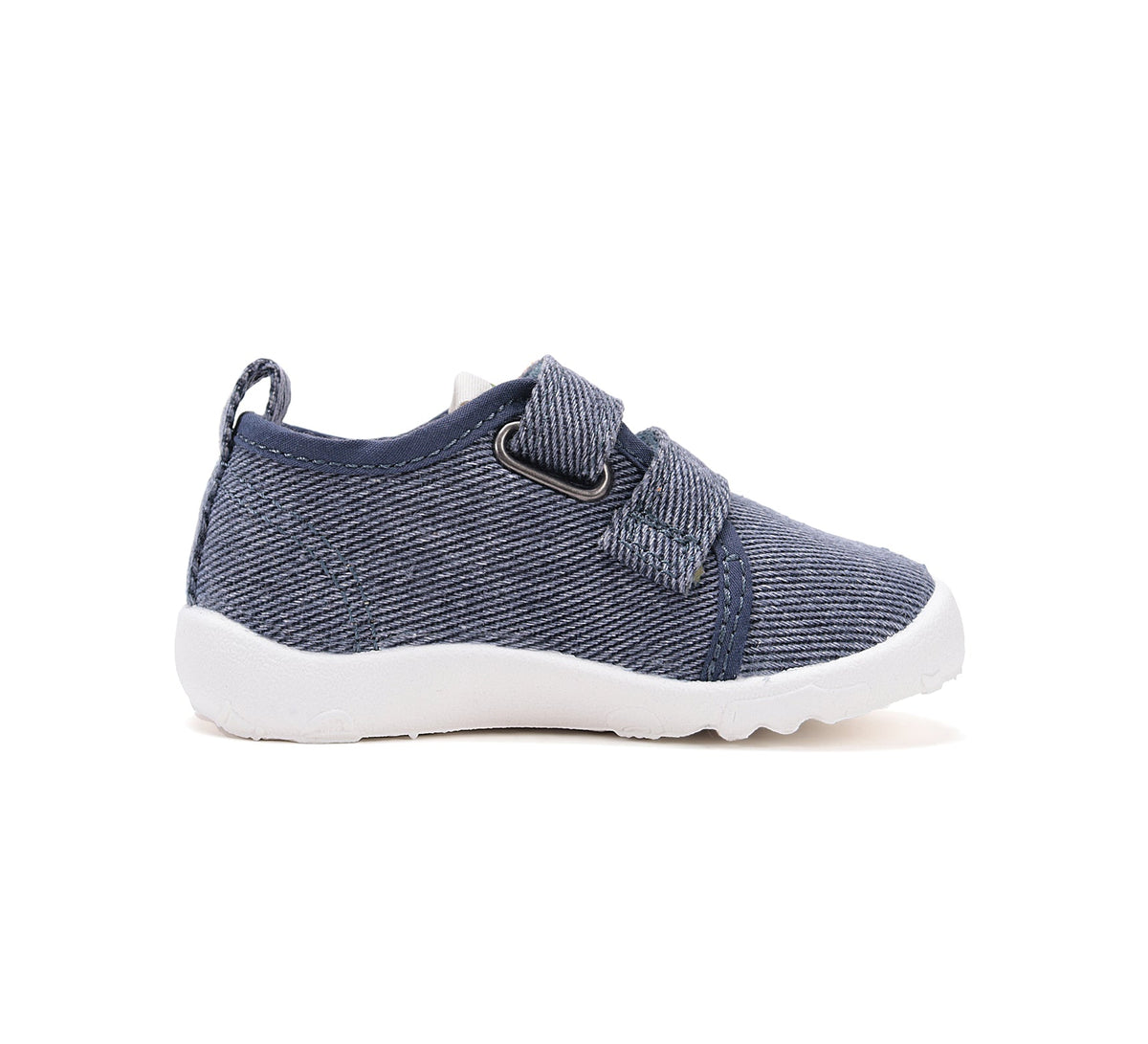 D.D.Step pantofi baieti Barefoot de interior din panza 20-31 Royal Blue simplu