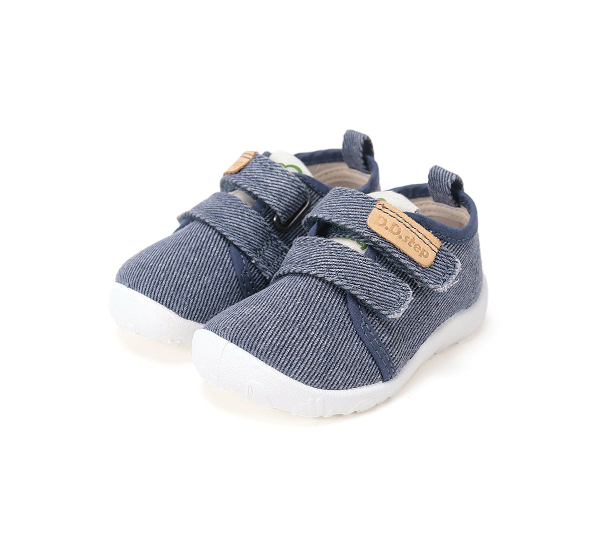 D.D.Step pantofi baieti Barefoot de interior din panza 20-31 Royal Blue simplu