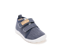 D.D.Step pantofi baieti Barefoot de interior din panza 20-31 Royal Blue simplu