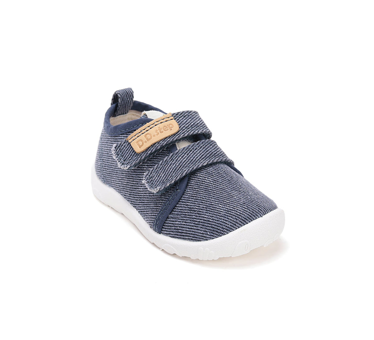 D.D.Step pantofi baieti Barefoot de interior din panza 20-31 Royal Blue simplu