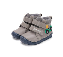 D.D.Step pantofi baieti captusiti 20-25 Dark Grey cu masinuta