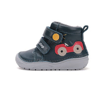 D.D.Step pantofi baieti captusiti 20-25 Royal Blue cu masinuta
